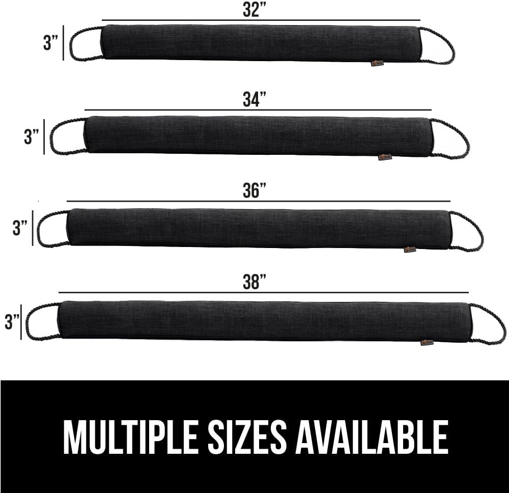 GORILLA GRIP Door Draft Stopper 36 Inch Black