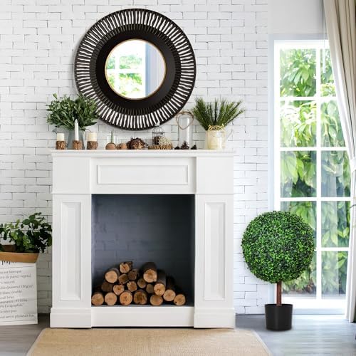 Outsunny 235 Artificial Boxwood Topiary Ball Tree