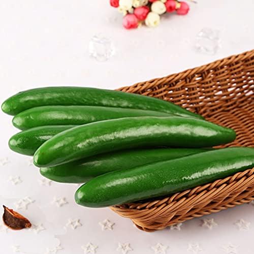 Zerodeko 6 pcs Artificial Cucumber Foam Decor
