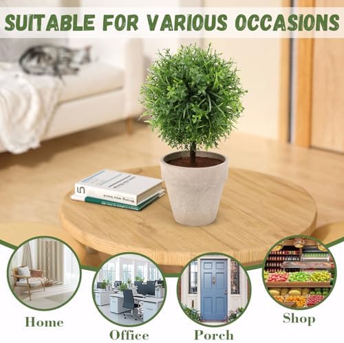 108 Inch Artificial Boxwood Topiary Potted Plant Decoration