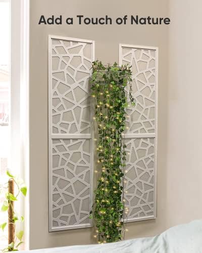 JACKYLED 84 Ft Artificial Ivy Garland with LED Lights