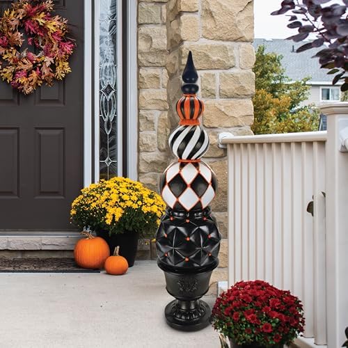 Haunted Hill Farm 4-Ft Tall Pedestal Topiary Halloween Decoration