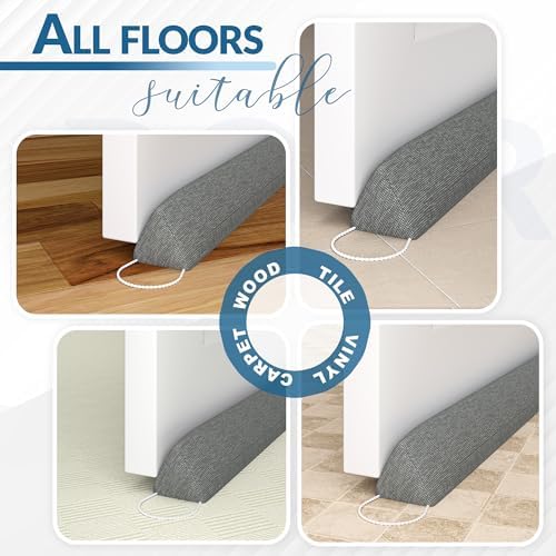 SYIPO Triangle Door Draft Stopper 354 Weighted Under Door Seal