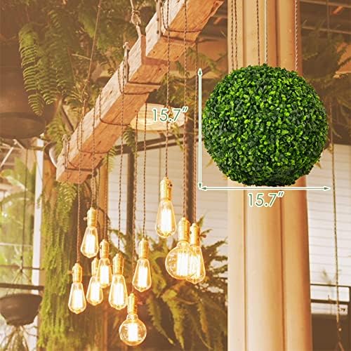 Goplus 2 PCS 157 Inch Artificial Topiary Ball Decor