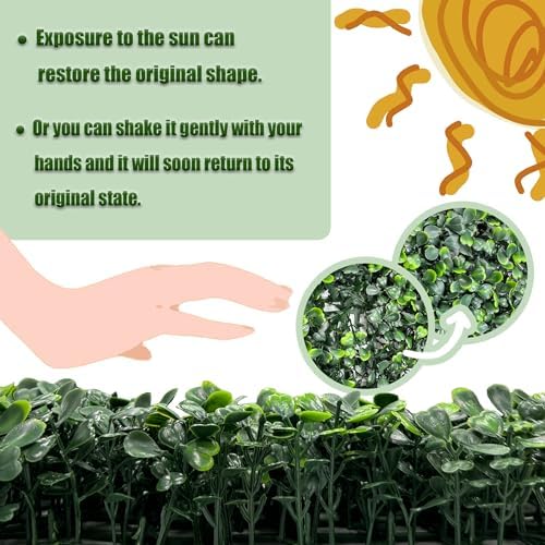 Artificial Grass Wall Backdrop 16P Boxwood Faux Green Wall Panels