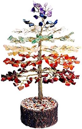 7 Chakra Tree of Life Crystal Decor with Healing Stones