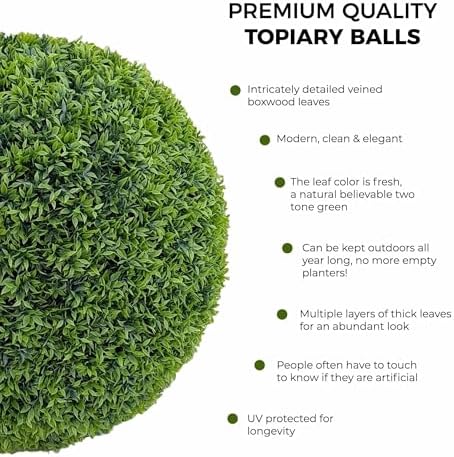 365 Curb Appeal 23 Inch Topiary Balls