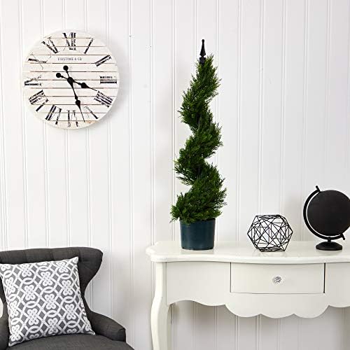 Nearly Natural 3ft Cypress Spiral Artificial Tree