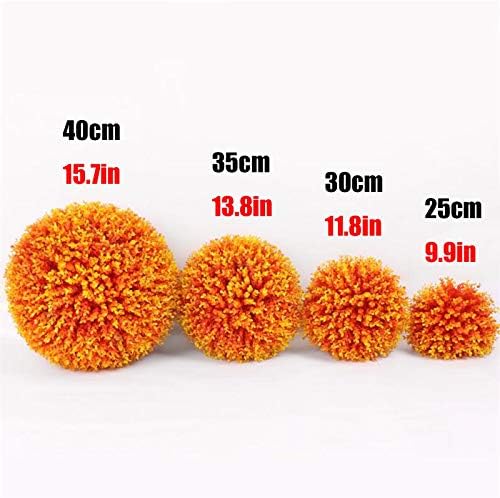 Artificial Topiary Ball for Home Decor Orange 35cm