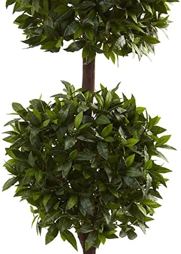 Nearly Natural 6ft Sweet Bay Double Ball Topiary