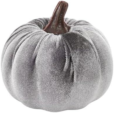 8Pcs Halloween Pumpkin Decorations Velvet Mini Pumpkins