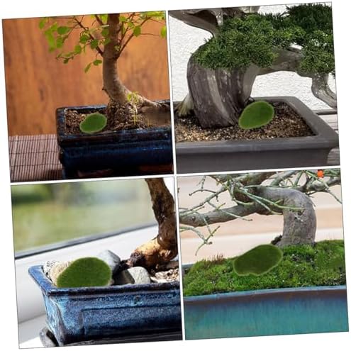 12Pcs Artificial Mossy Stone Props for Garden and DIY Crafts