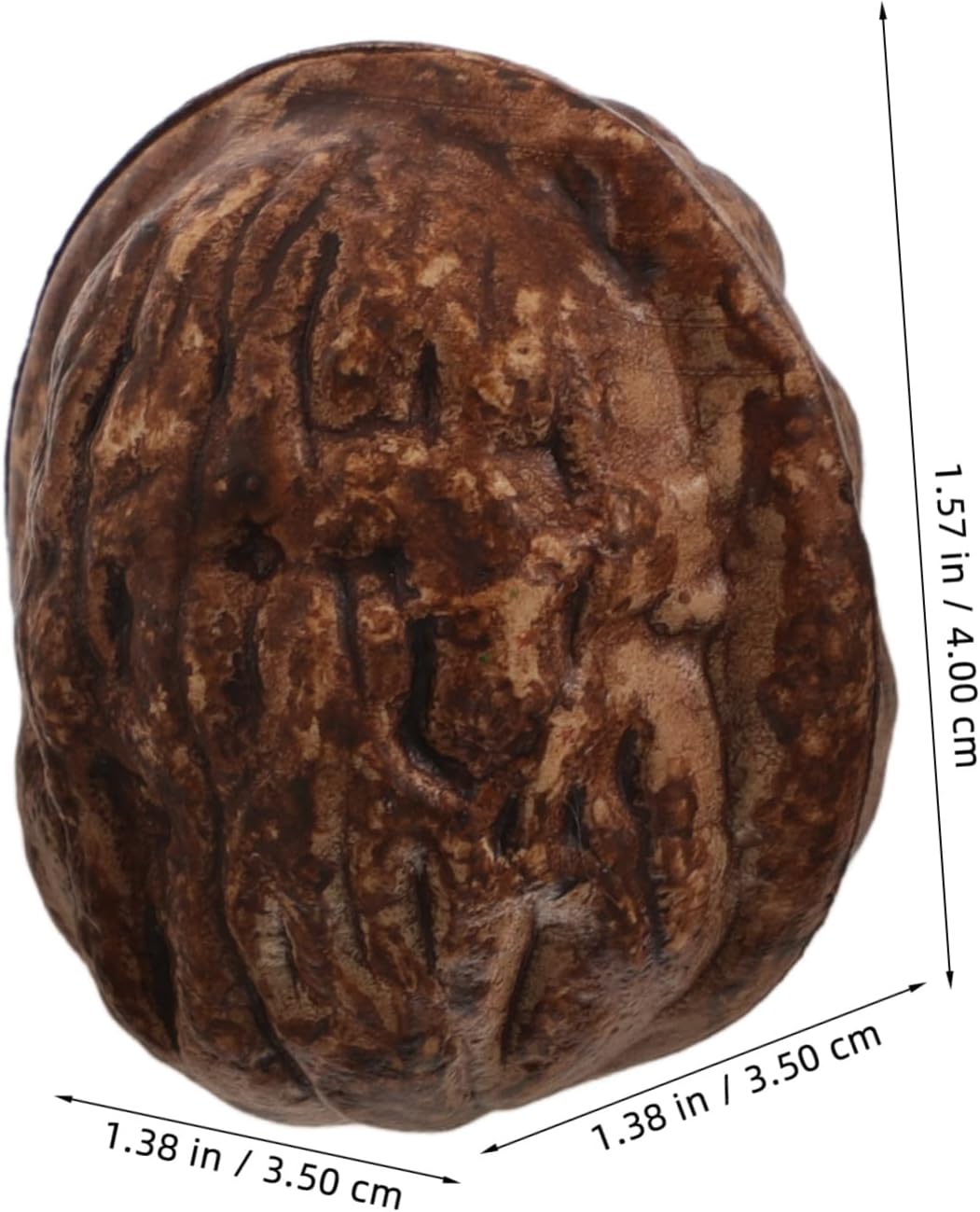 Cabilock 24pcs Lifelike Walnut Artificial Decoration