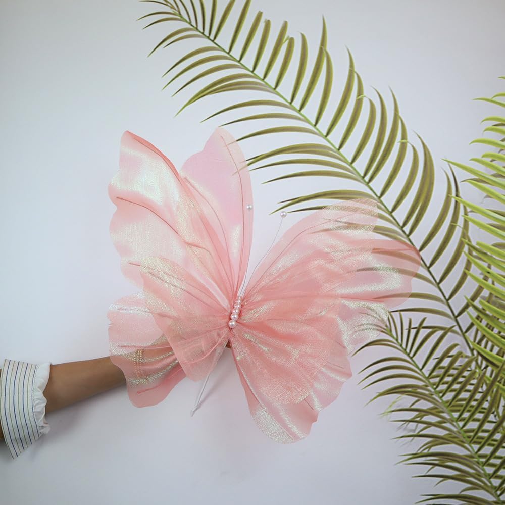 Tall Artificial Plant with Butterfly Arch Pink 1pc