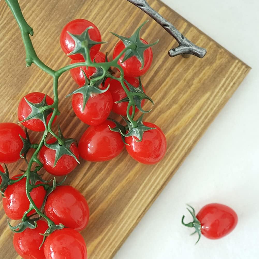 DinQ Set of 3 Artificial Cherry Tomatoes Red