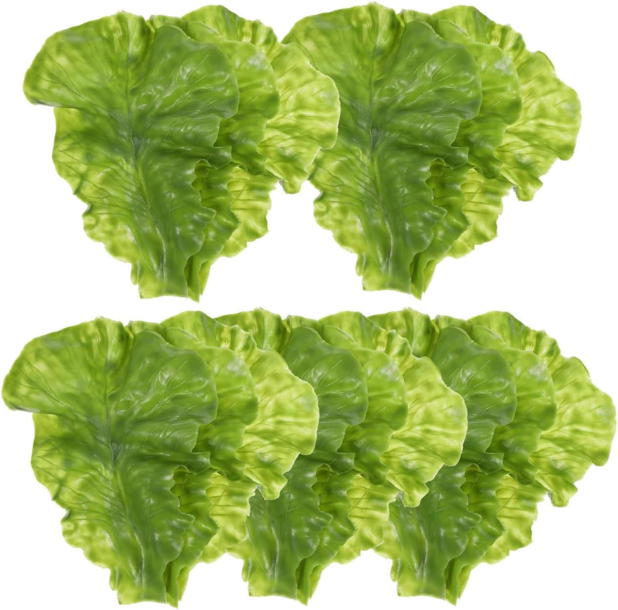 BESPORTBLE 15Pcs Realistic Artificial Lettuce