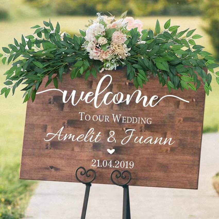 12Pcs Artificial Italian Ruscus Greenery Garland for Wedding Decor