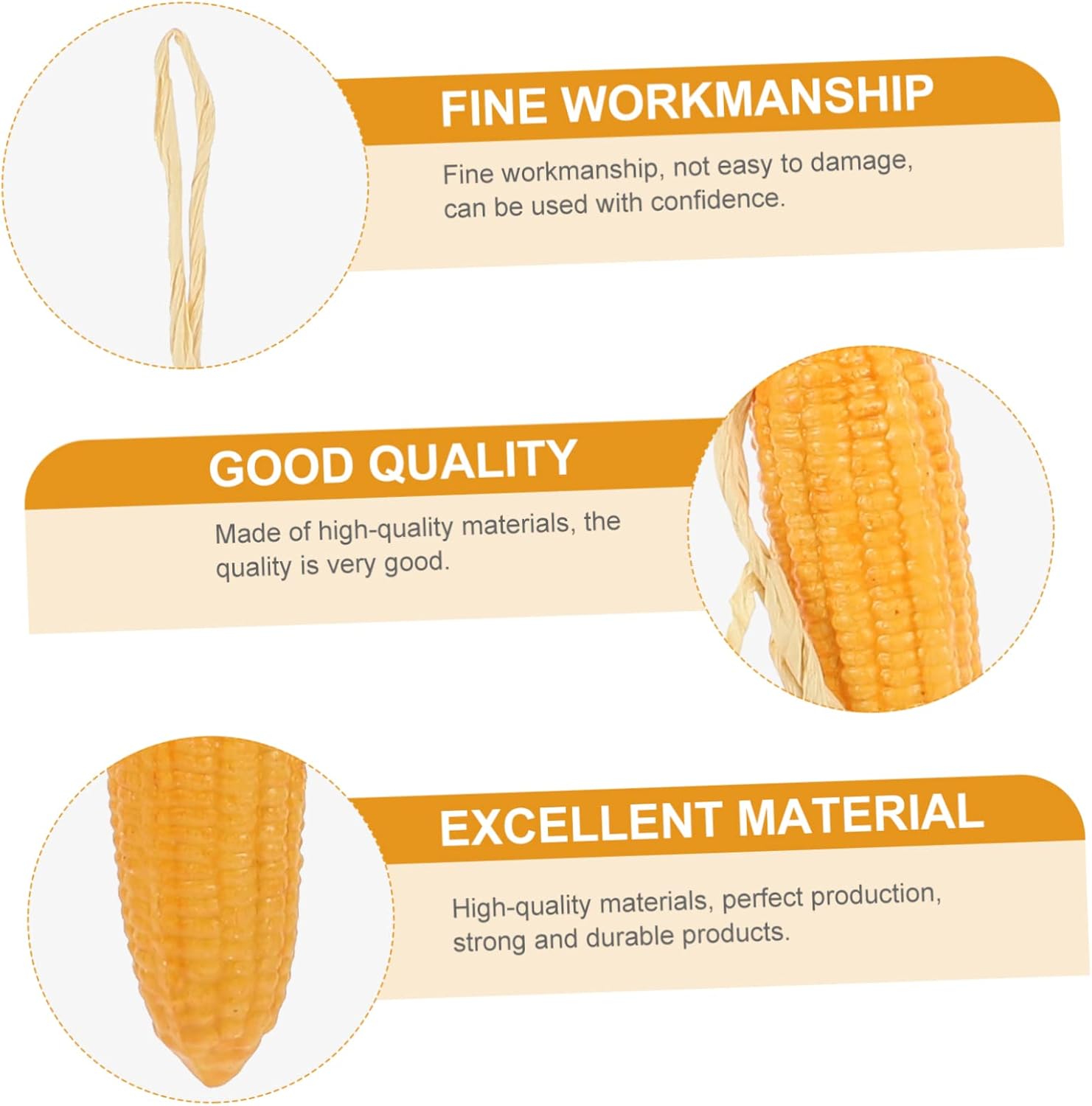 Cabilock 3Pcs Artificial Corn String Decorative Hanging Ornament