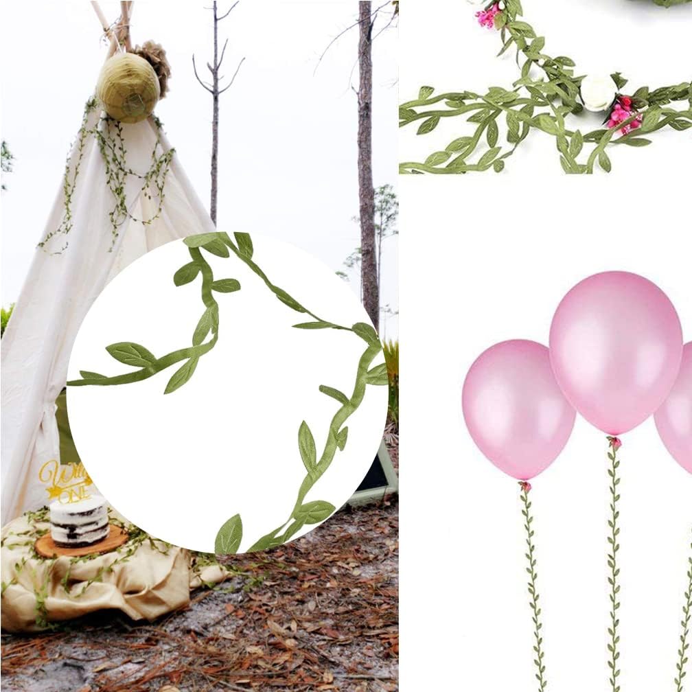 65 Ft Artificial Eucalyptus Leaf Garland for Decor