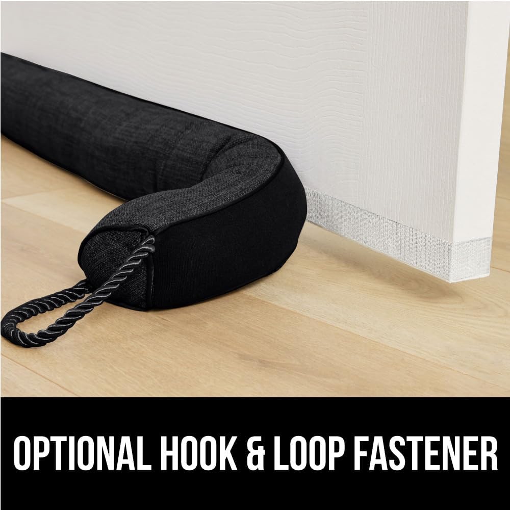 GORILLA GRIP Door Draft Stopper 36 Inch Black