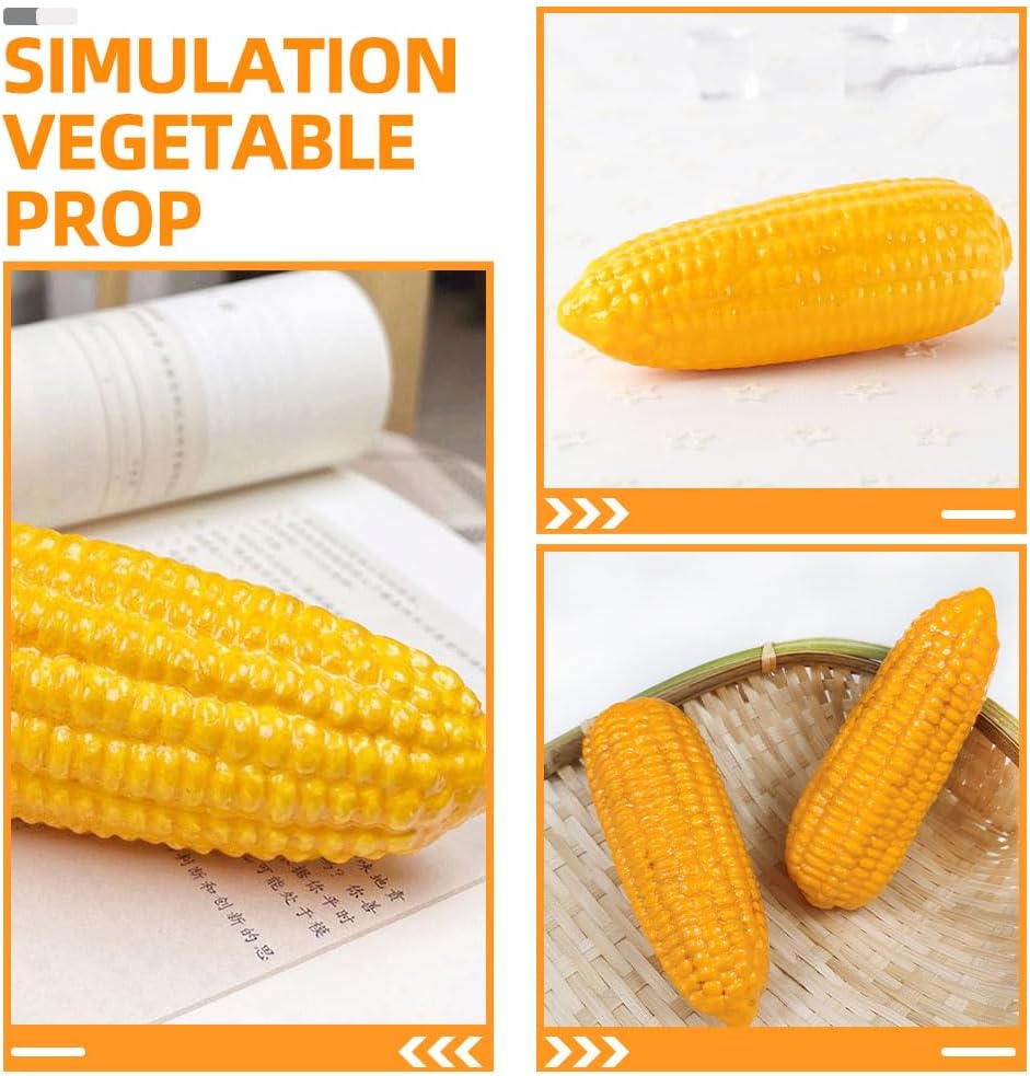 LOGOFUN 6 pcs Artificial Corn Photo Prop Decoration