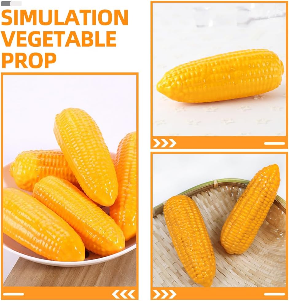 LOGOFUN 4pcs Fake Corn Artificial Corn Decor Prop
