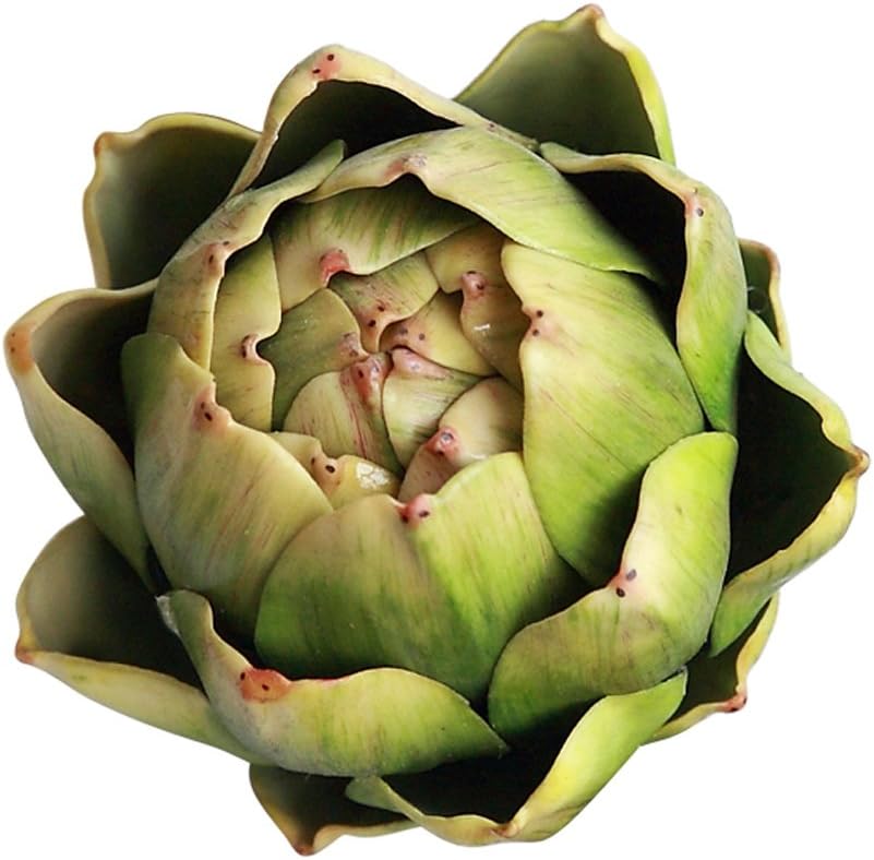 Artificial Artichoke Vegetables Decor Set of 6 Green