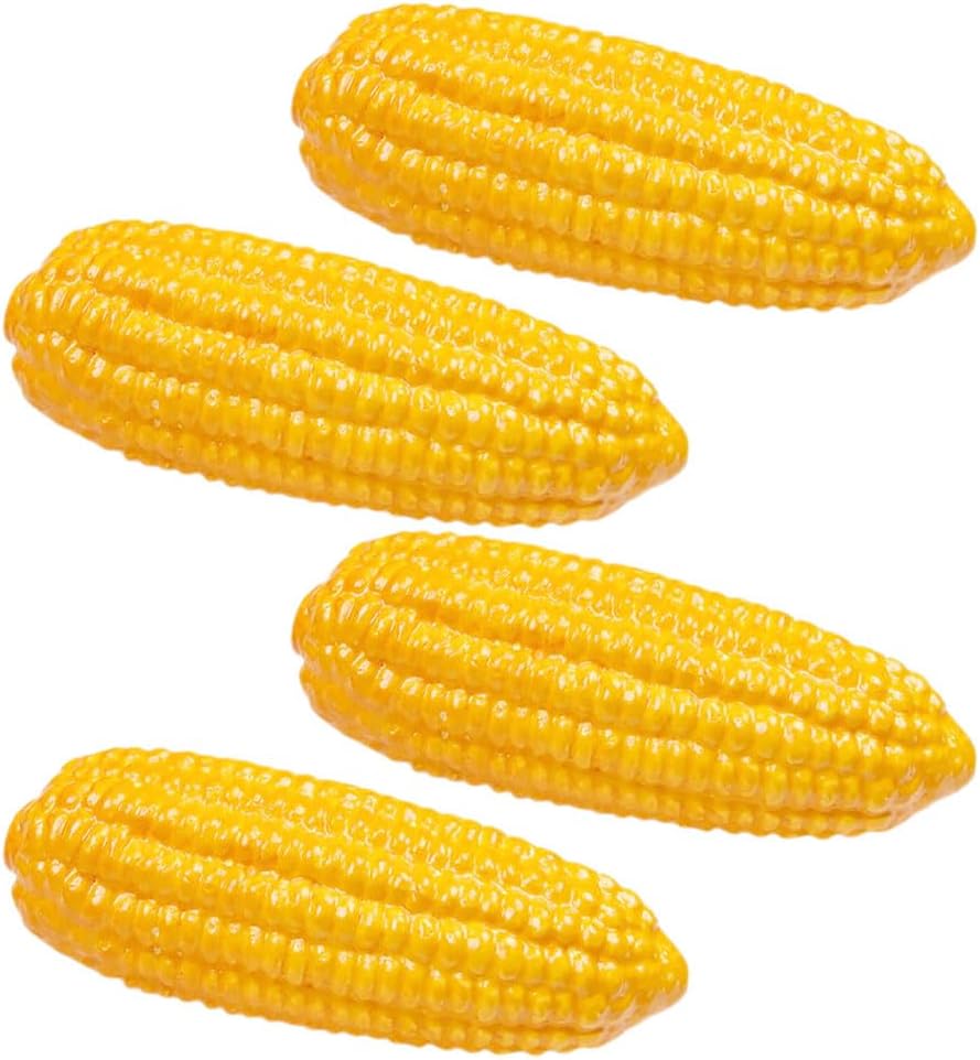 LOGOFUN 4pcs Fake Corn Artificial Corn Decor Prop