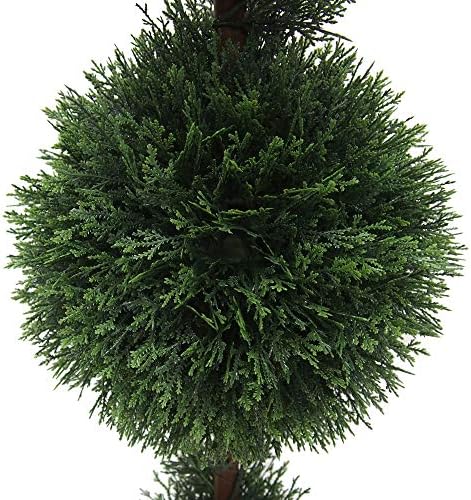 Vickerman 3 Foot Artificial Cedar Topiary Double Ball Tree