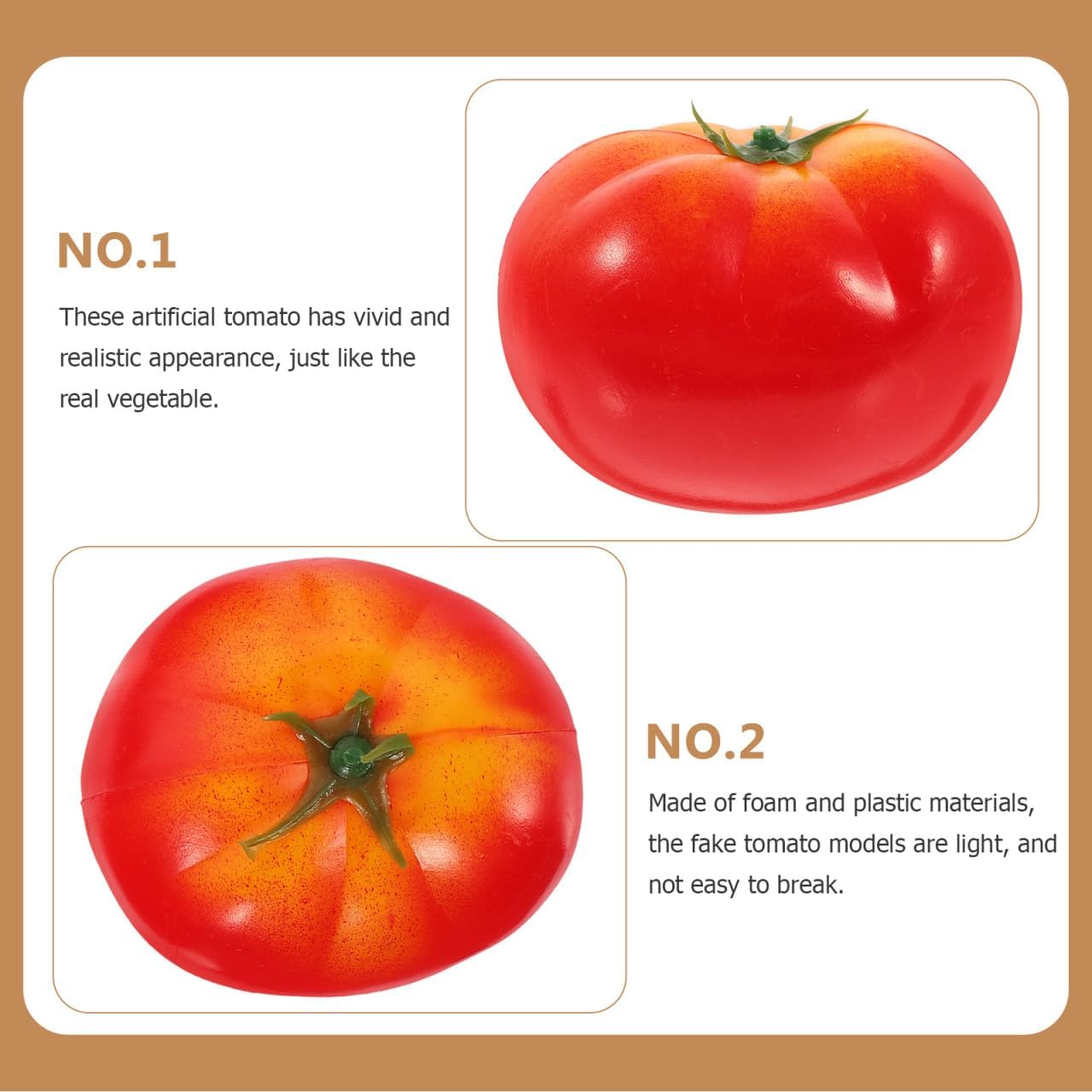 Cabilock 4pcs Foam Tomato Decorations for Home and Kitchen