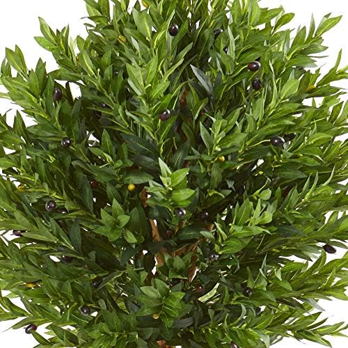 Nearly Natural 55ft Olive Topiary Artificial Tree UV Resistant
