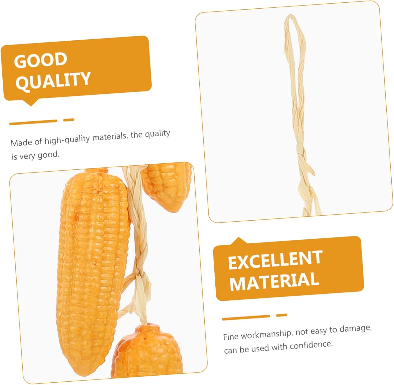 Cabilock 3Pcs Artificial Corn String Decorative Hanging Ornament