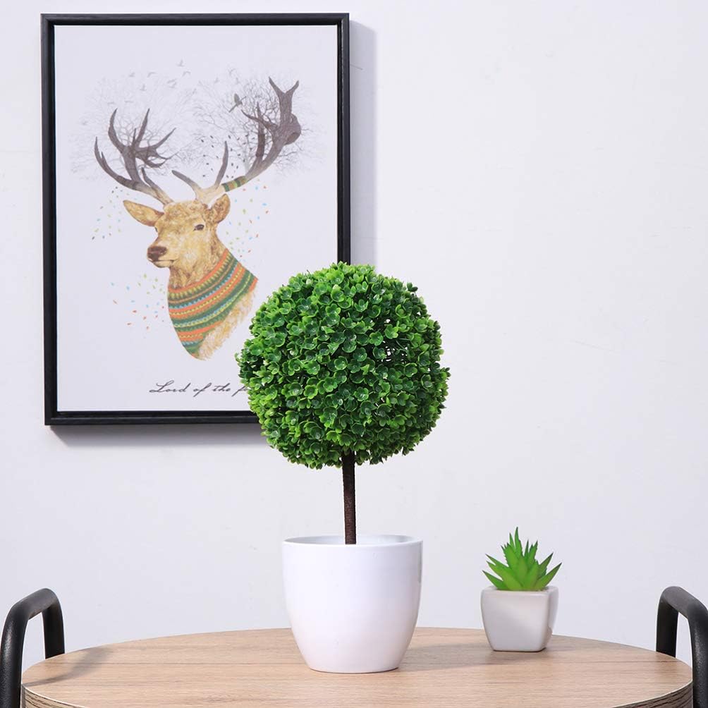 BESPORTBLE 2 Pcs Artificial Topiary Trees Farmhouse Decor
