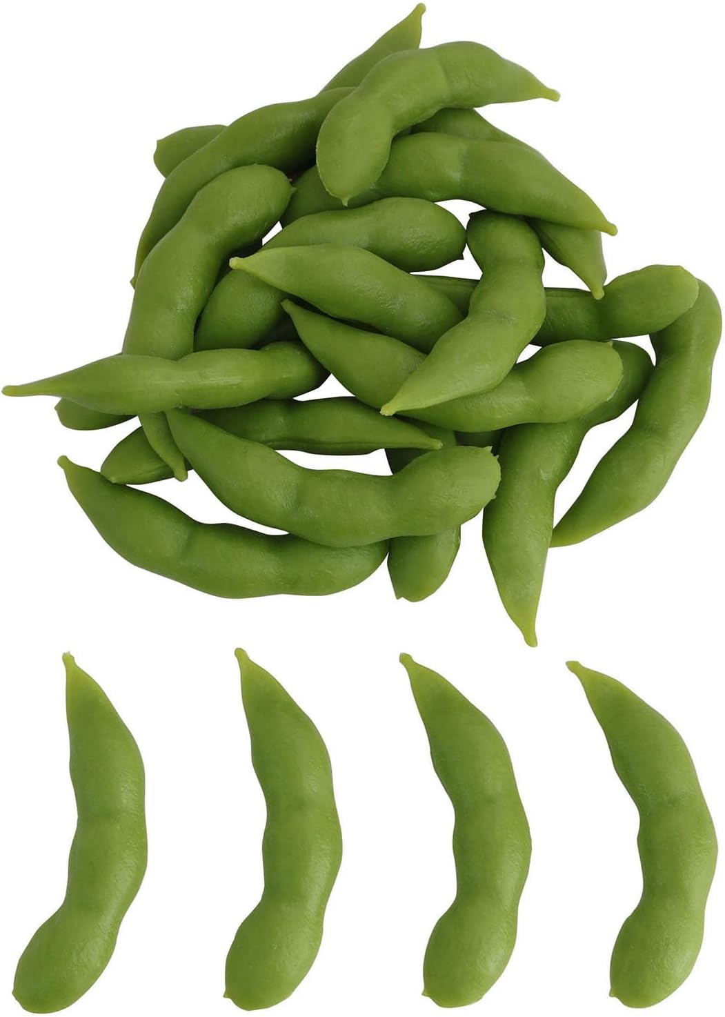 XGNG 24PCS Artificial Soybean Pods for Kitchen Display