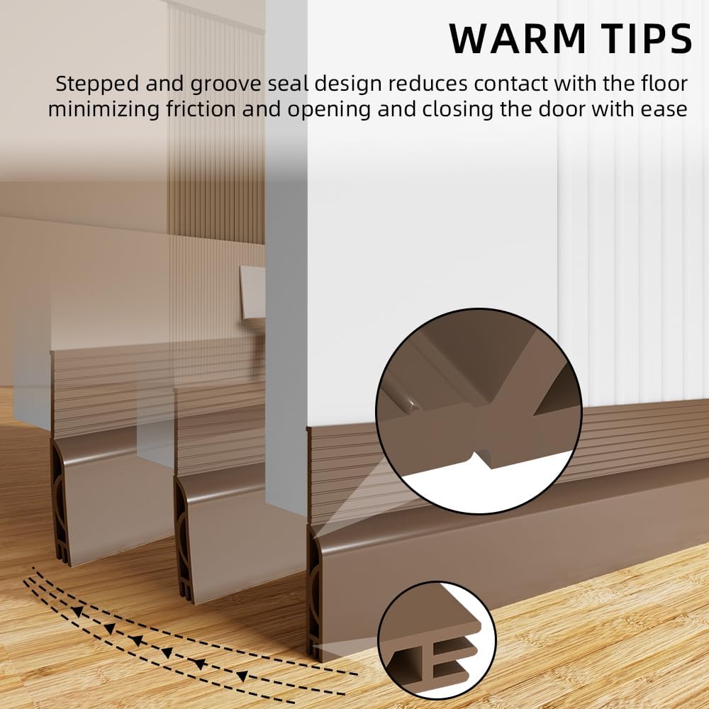 Ormein Door Draft Stopper 78inch Brown