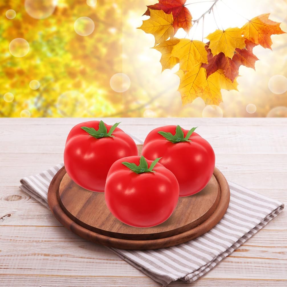 6pcs Artificial Tomato Decor for Home Kitchen Party