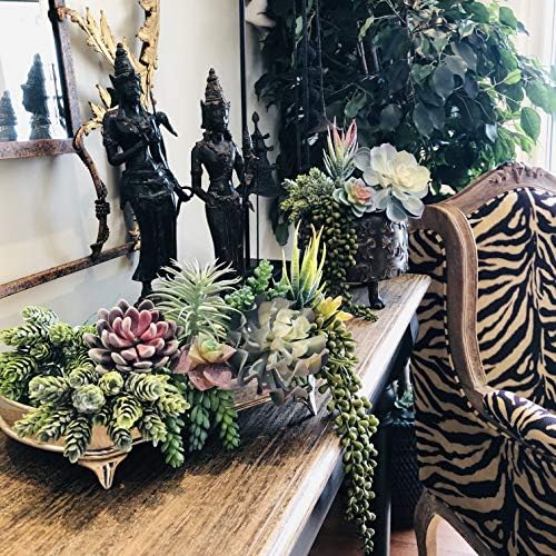 Artificial Succulents 15-Pack - Premium Faux Cactus Plants