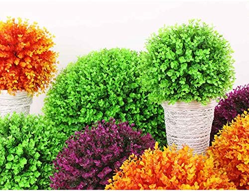 Artificial Topiary Ball for Home Decor Orange 35cm