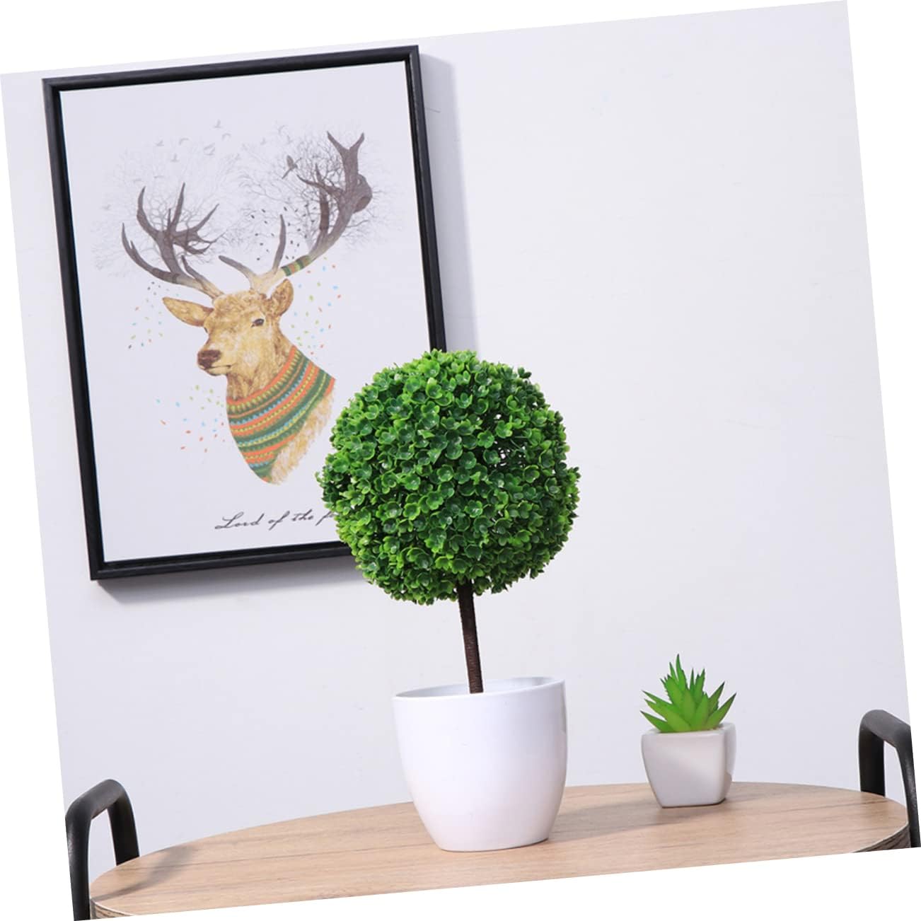 3Pcs Artificial Cherry Ball Bonsai for Home Office Decor