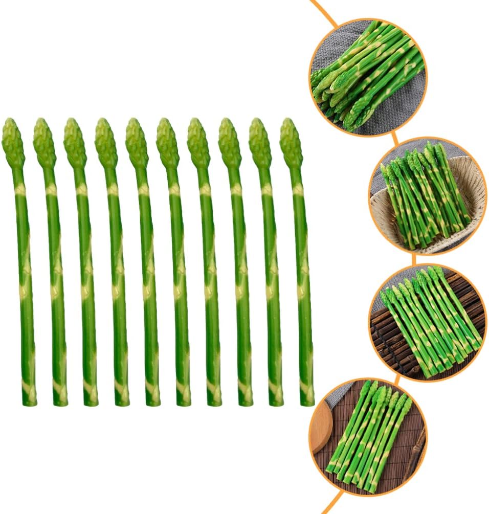 VOSAREA 10pcs Realistic Artificial Asparagus Decor