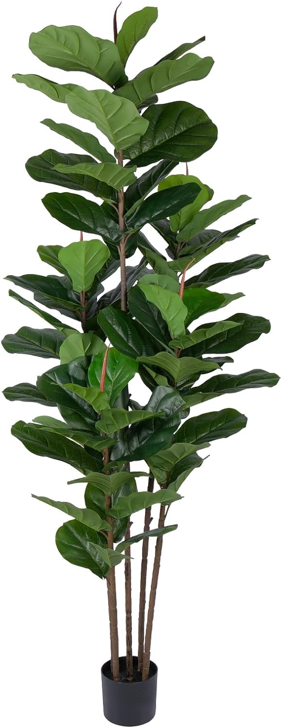 YEPDIN Faux Fiddle Leaf Fig Tree 6FT Artificial Plant