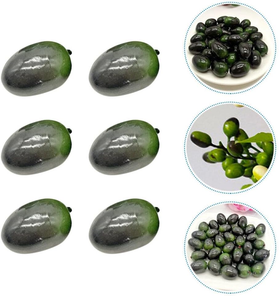 30pcs Fake Olive Foam Artificial Fruit Decor Props