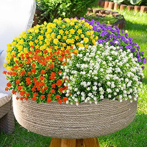 GREENRAIN Artificial Flowers for Outdoor Decoration