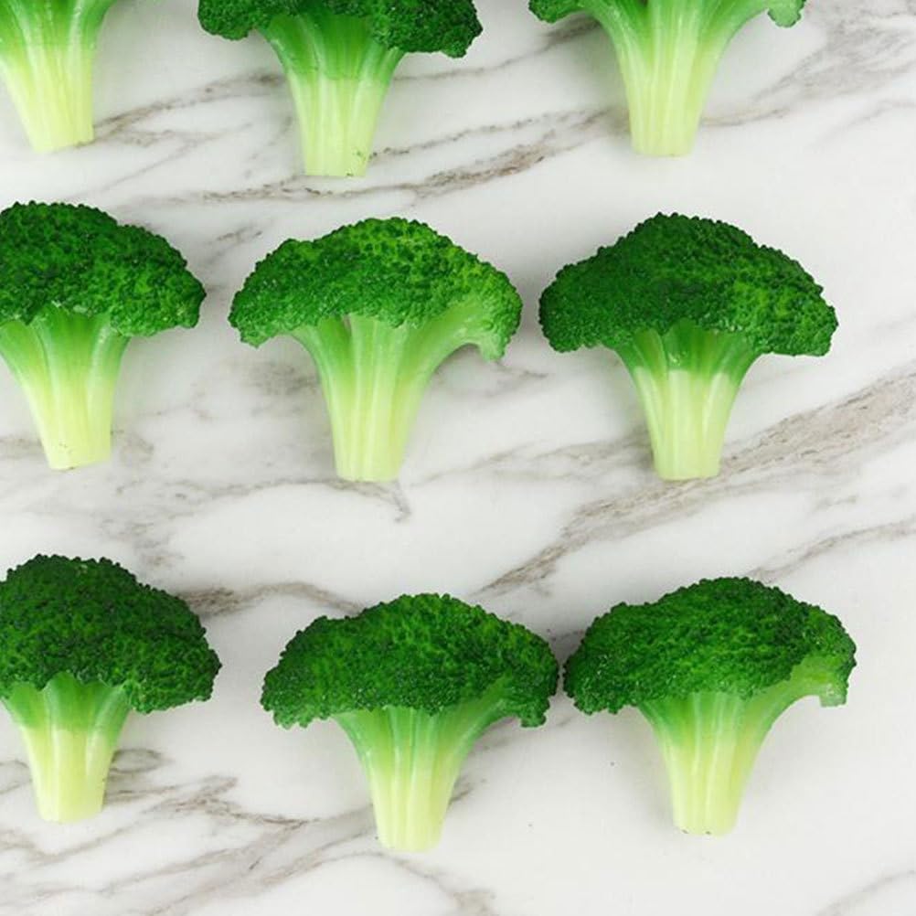Cabilock 10Pcs Artificial Broccoli Decorations