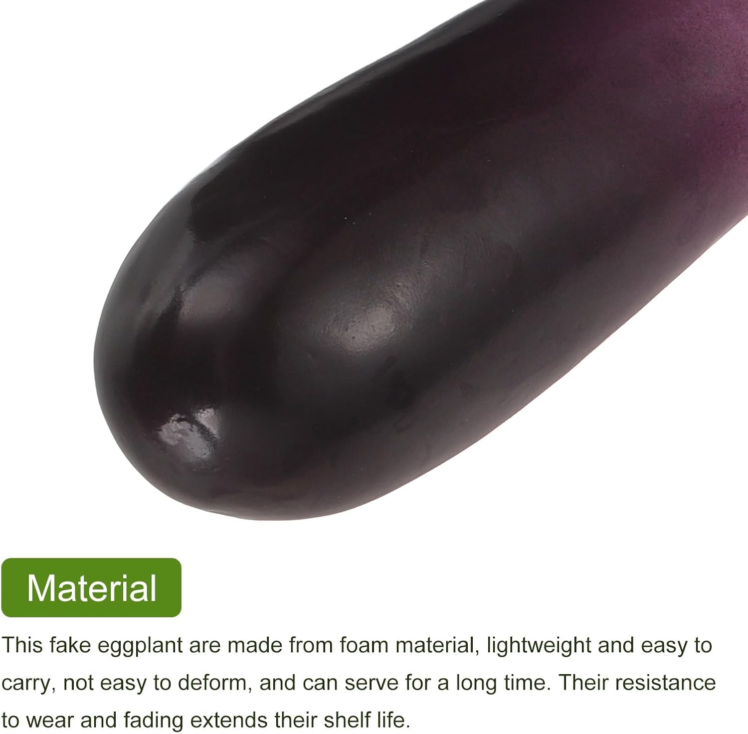 Uxcell 2 Pcs Artificial Eggplant Decorations