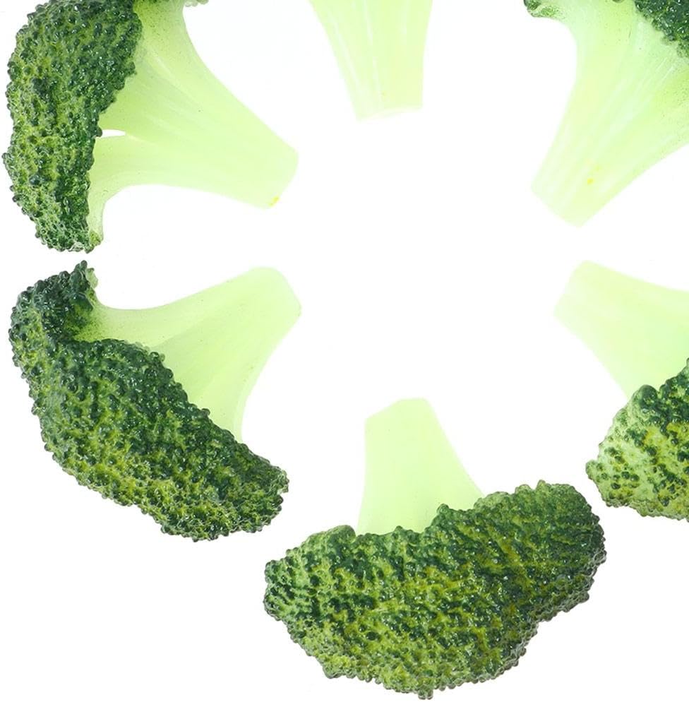 6 Pcs Artificial Broccoli for Kitchen and Decor Use
