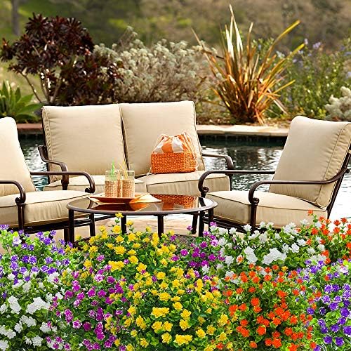 10 Bundles Yellow-Eucalyptus Artificial Flowers