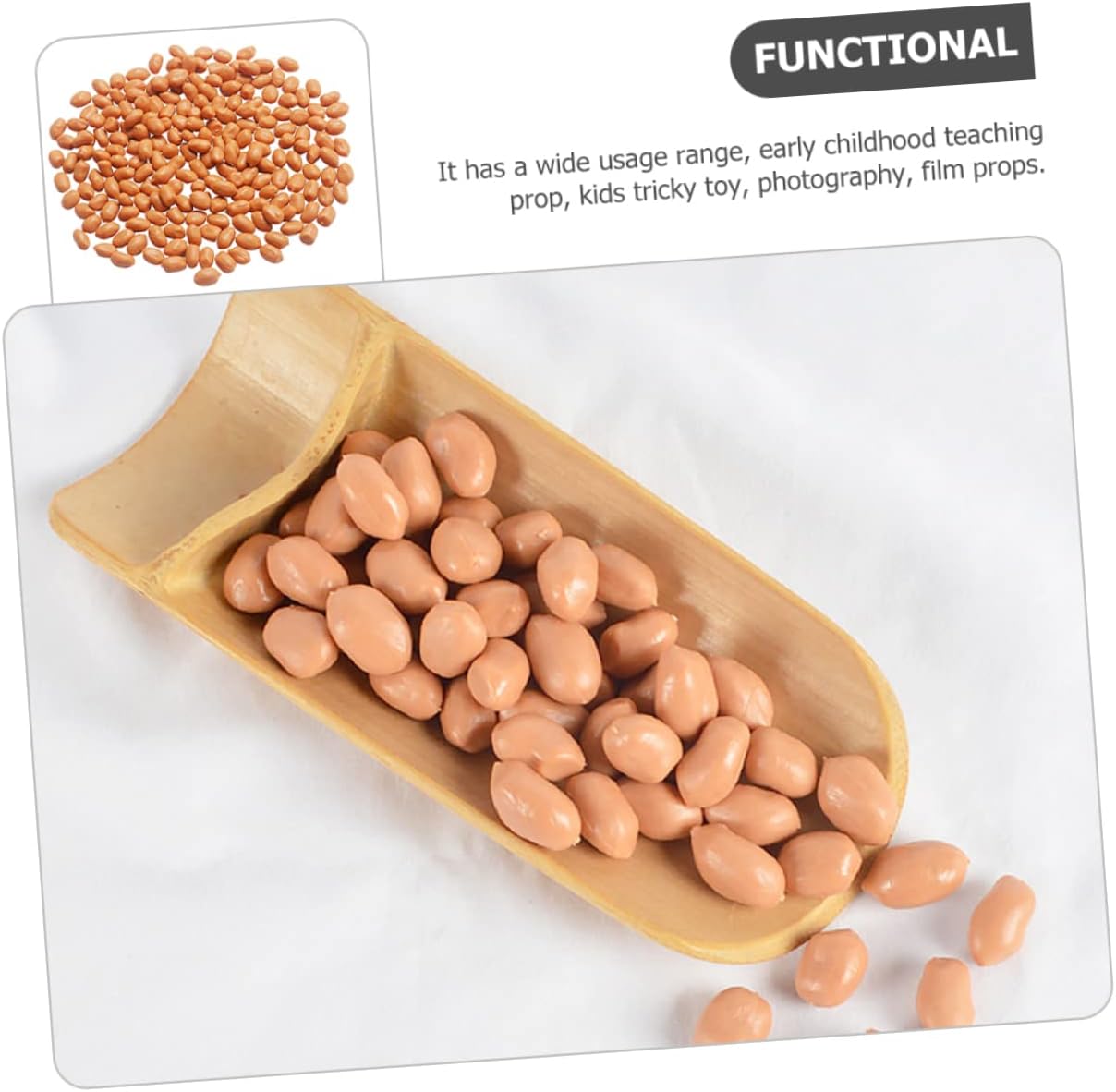 1bag Artificial Peanut Decor Prop for Home and Kitchen