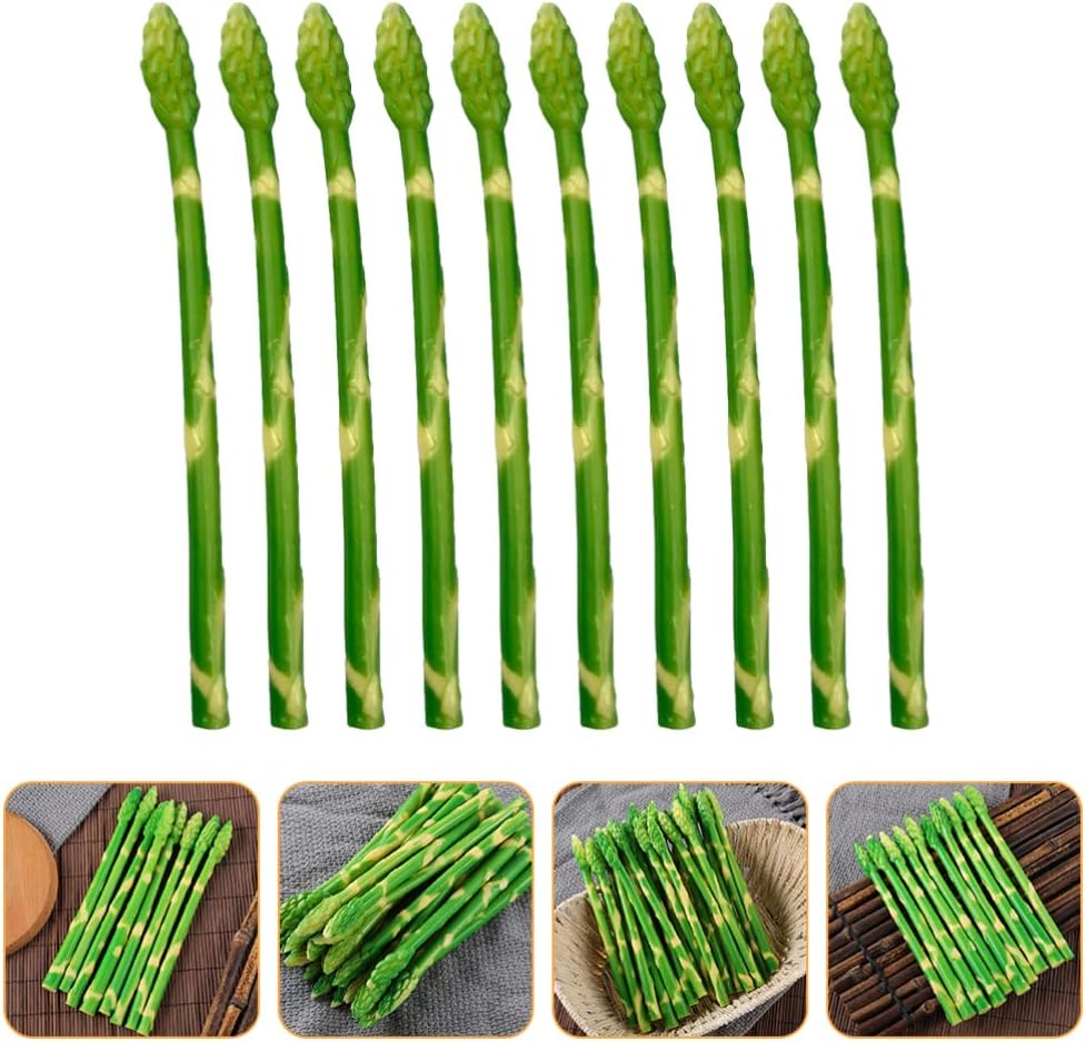 VOSAREA 10pcs Realistic Artificial Asparagus Decor