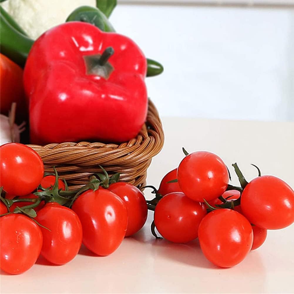 DinQ Set of 3 Artificial Cherry Tomatoes Red